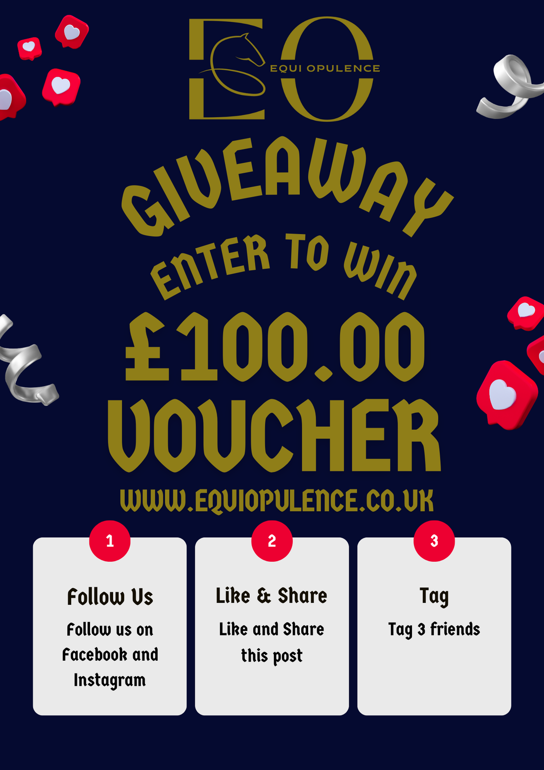 Win a £100.00 Voucher with EquiOpulence!