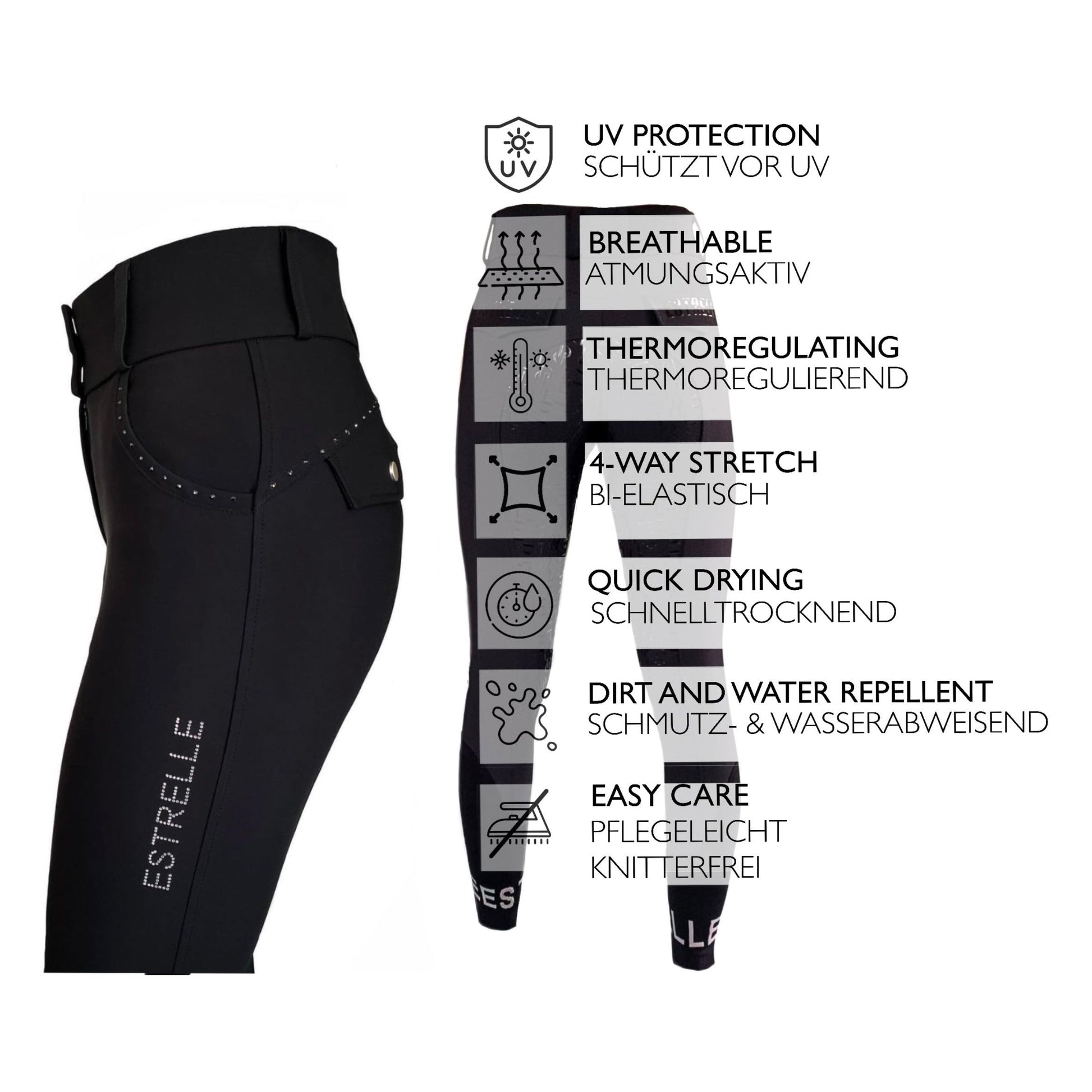 Estrelle Signature Breeches - Full Grip - EquiOpulence