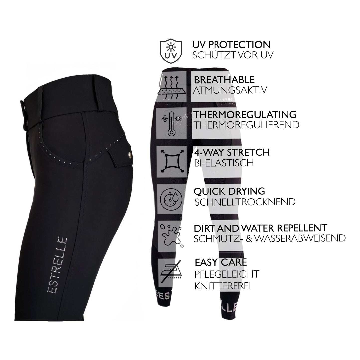 Estrelle Signature Breeches - Knee Patch - EquiOpulence