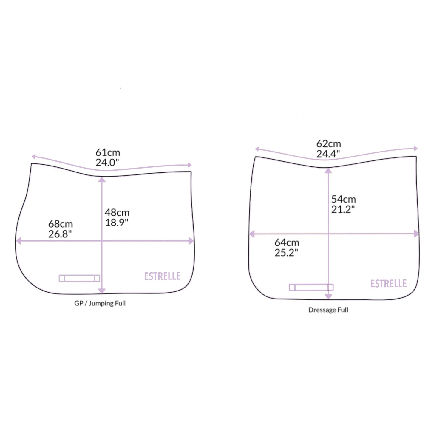 Estrelle Cool Air Tec Saddle Pad - EquiOpulence