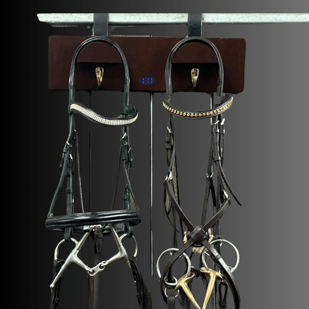 EquiOpulence Luxury Bridle Rack - 3 Half Round - EquiOpulence