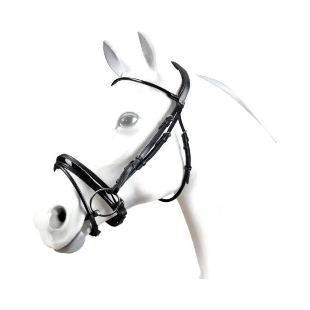 Equipe "Charlotte" Patent Swarovski Bridle with Reins - EquiOpulence